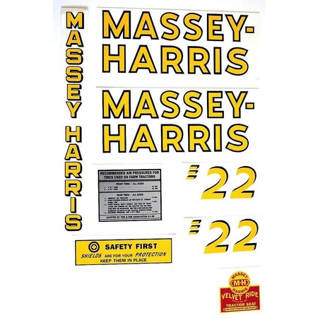 Aftermarket MH 22 Mylar Decal Set MAE30-1429